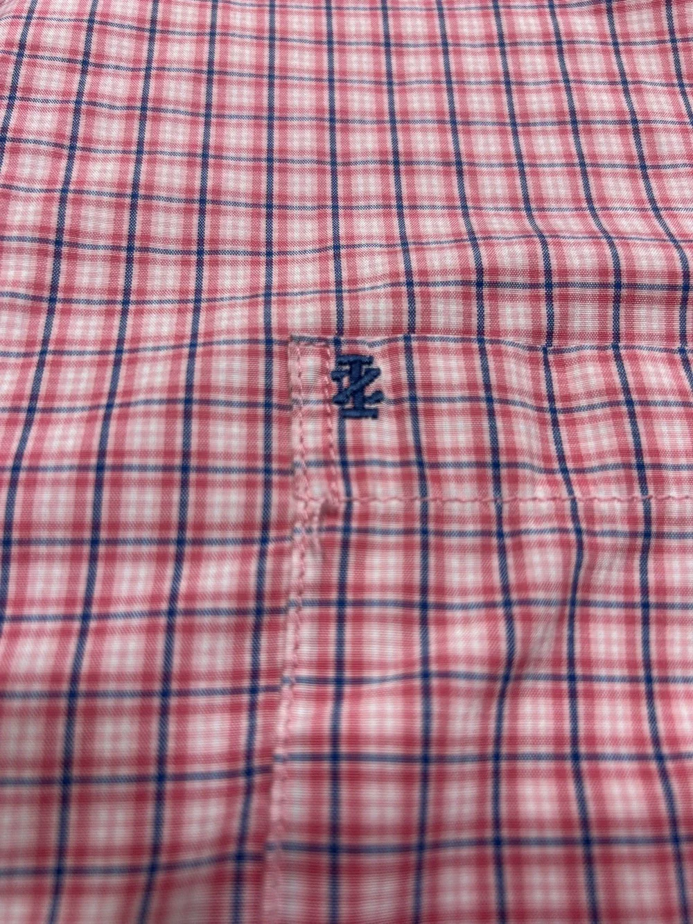 Izod XXL Button Down Pink Plaid Long Sleeve Shirt